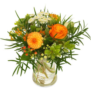 Orangener Blumenstrauß