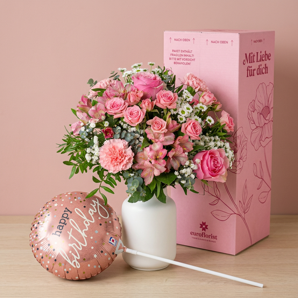 Rosa Geburtstags­geschenk