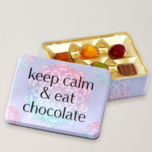Präsentdose ?keep calm & eat chocolate? Präsentdose ?keep calm & eat chocolate?