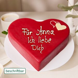 Konditoren-Herztorte beschriftbar