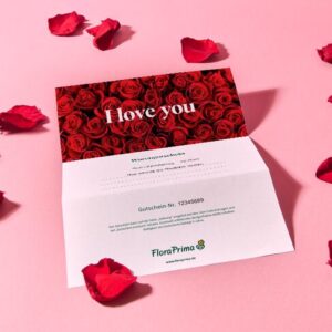 Digitaler Blumengutschein ?I love you?