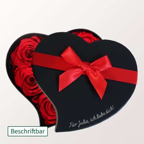 Beschriftbares ewiges Rosenherz