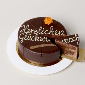Sachertorte ?Herzlichen Glückwunsch?