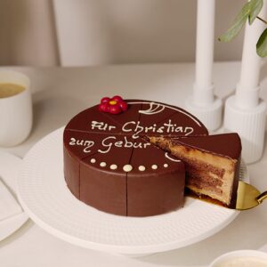 Herrliche Dessert-Sachertorte beschriftbar