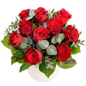 Roter Rosenstrauß