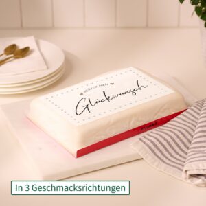 Biskuittorte ?Herzlichen Glückwunsch?