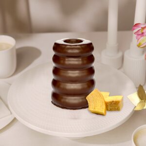 Baumkuchen mit Edel-Zartbitterkuvertüre