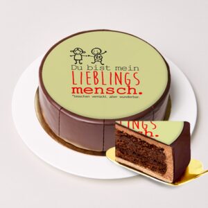 Dessert-Motiv-Torte ?Lieblingsmensch Dessert-Motiv-Torte ?Lieblingsmensch