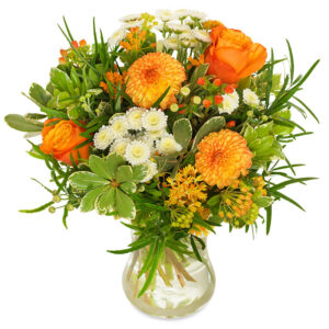 Orangener Blumenstrauß
