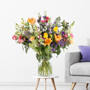 Großer Blumenstrauß Regenbogen XXL