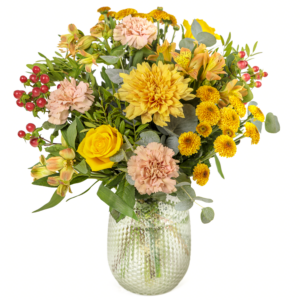 Gemischter Blumenstrauß in Gelb