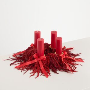 DIY Adventskranz Amaranth Velvet Dreams