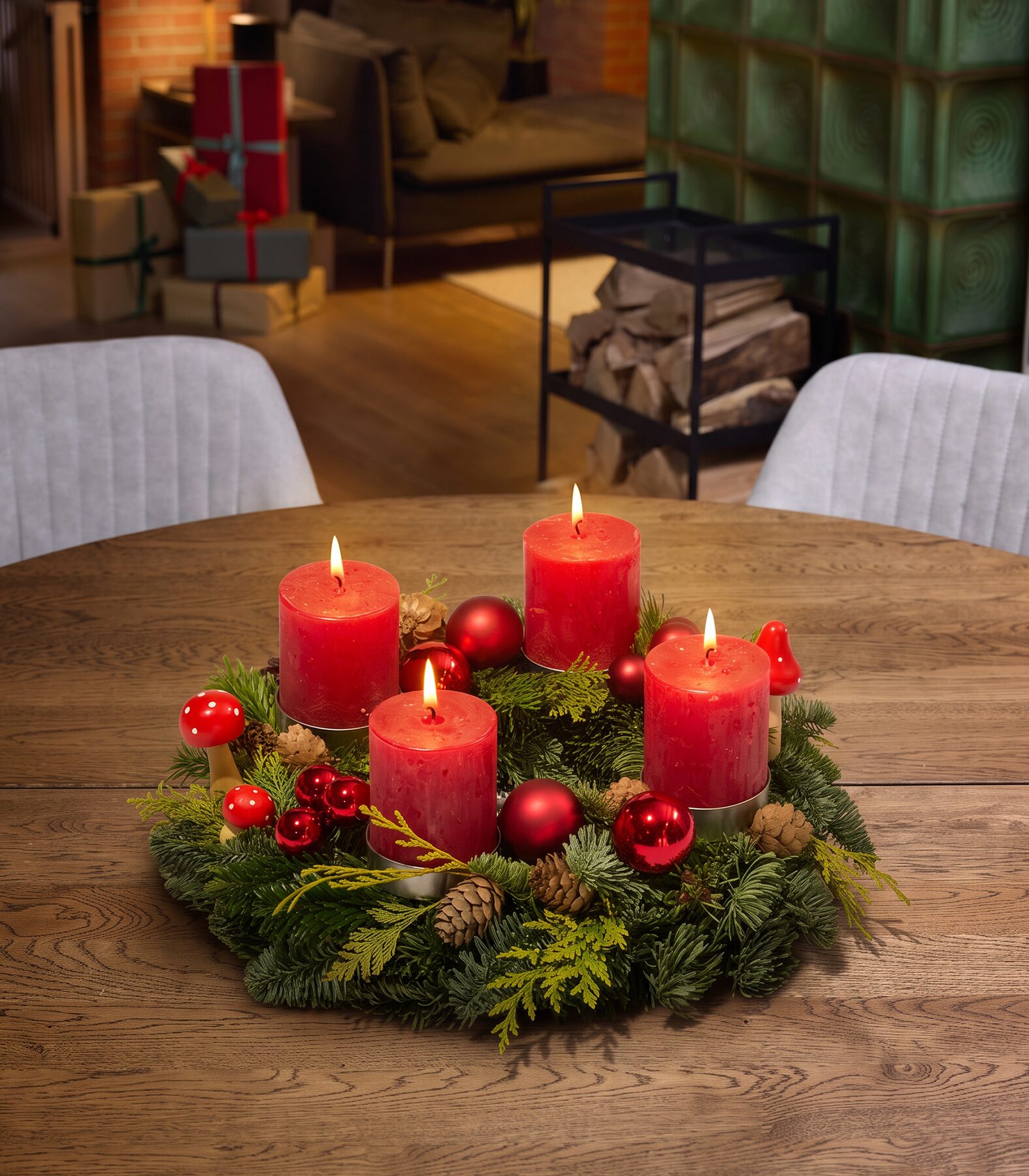 Adventskranz klassisch Adventsfreude
