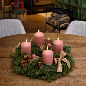 Adventskranz modern Pink December