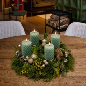 Adventskranz modern Lichterzauber