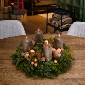 Adventskranz klassisch Glitzernde Weihnachten