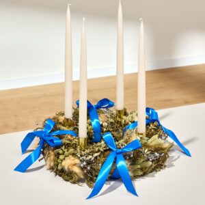 Trockenblumen Adventskranz Modern Elegance