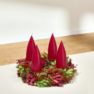 Trockenblumen Adventskranz Holy Night