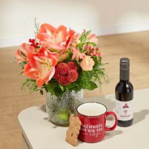 Adventsgruß mit Geschenkset Weihnachtsmarkt