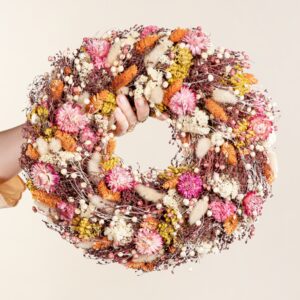 Trockenblumenkranz Munterer Mix